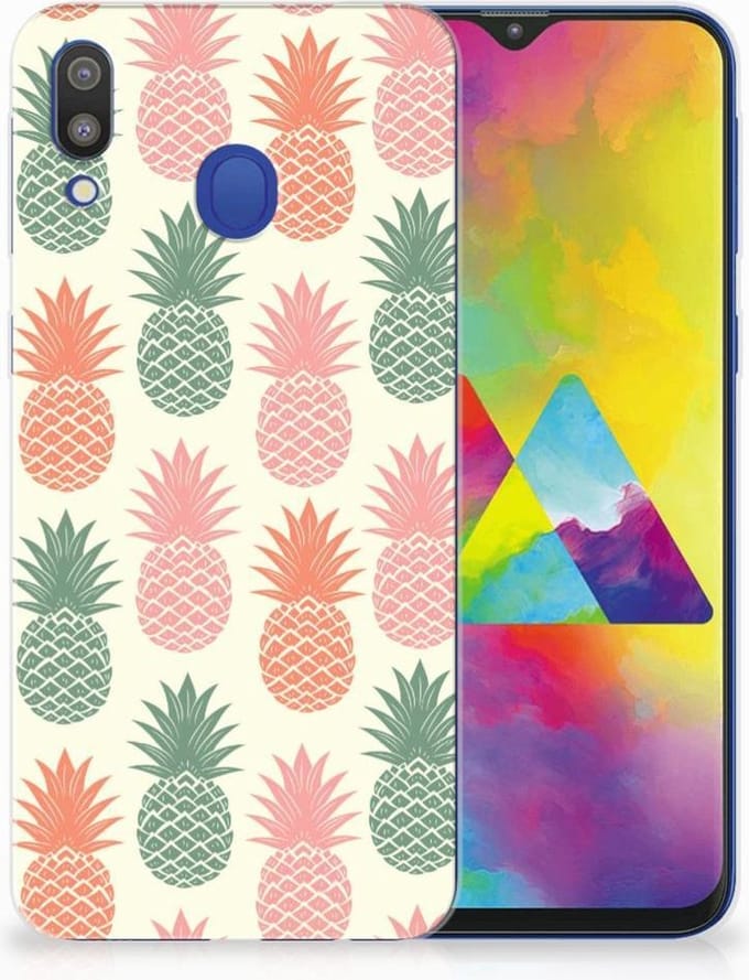 Samsung Galaxy M20 (Power) Siliconen Case Ananas