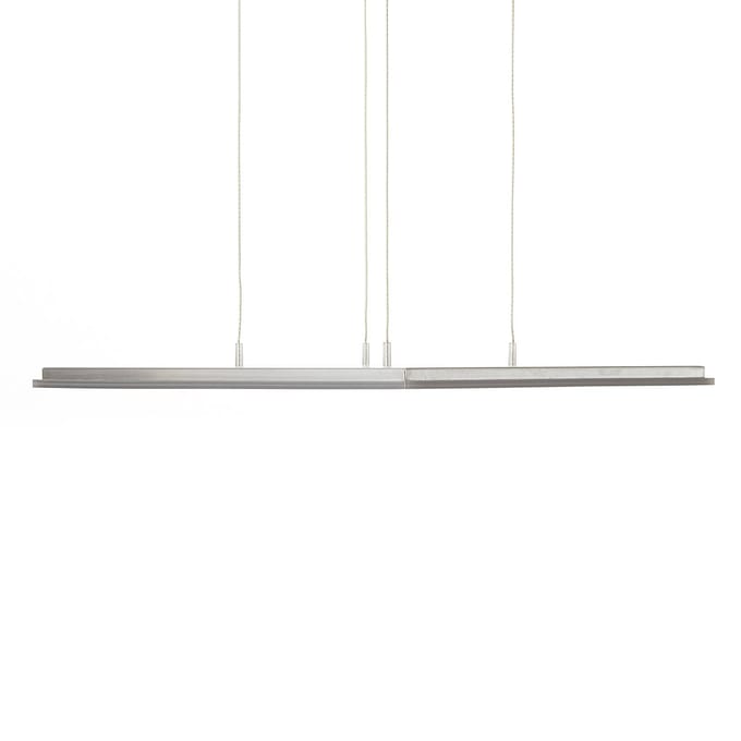 Evotec Vierkante LED-hanglamp Pano, metallic