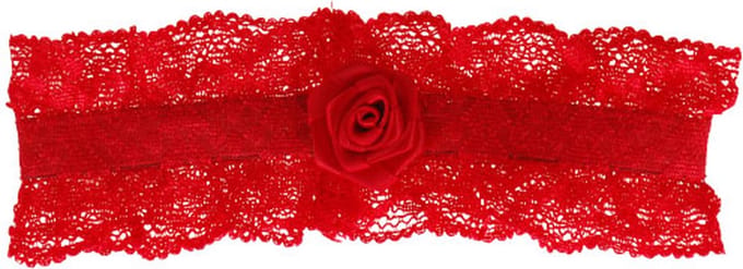 Kousenband rood kant