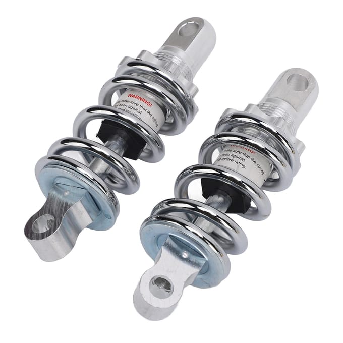 2 STUKS 125mm Achterschokdemper Instelbare Demping Hoge Hardheid Veringdemper voor Elektrische Fiets gray