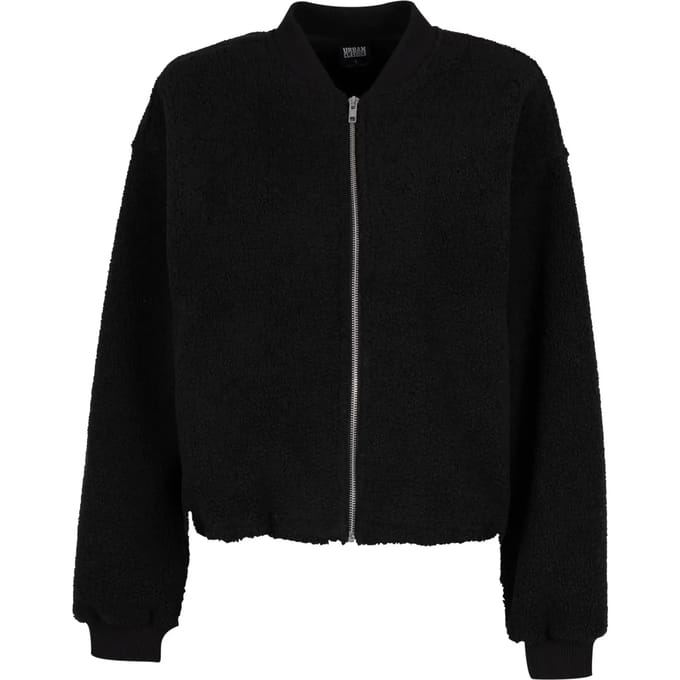 Urban Classics - Structured Bomber jacket - M - Zwart