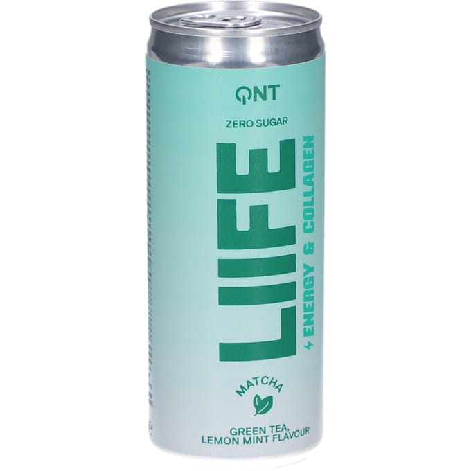 QNT Liife Energy & Collagen Matcha Groene Thee Citroen-Munt 250 Drank