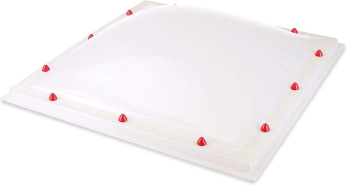 Skylux polycarbonaat lichtkoepel 3-wandig - heatstop 0700 x 0700 mm
