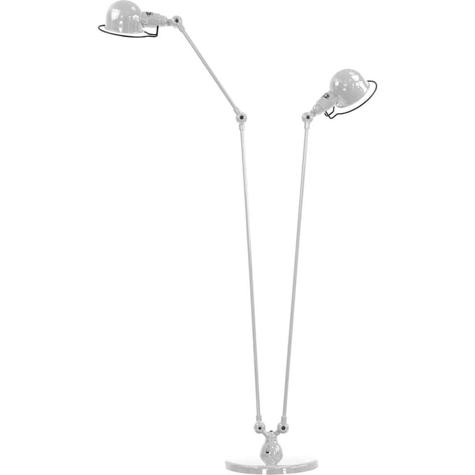 Jieldé Signal SI8380 vloerlamp 2-lamps zilvergrijs