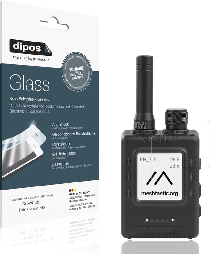dipos – 2x Pantserfolie geschikt voor GrowCube ThinkNode M5 | 9H Screenprotector