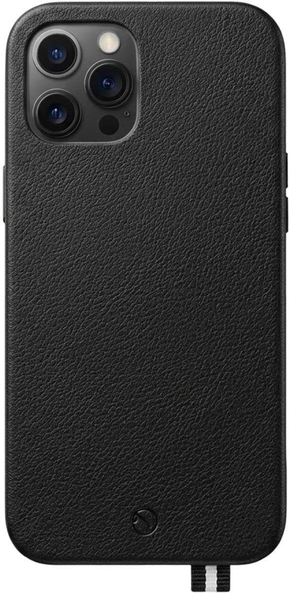 Artefakt Paris, Hoesje geschikt voor iPhone 12 / 12 Pro - Elysée Leer, Zwart