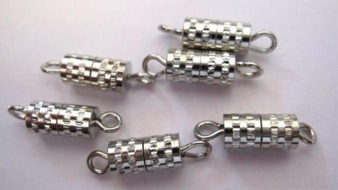 Schroefsluiting Ton 8 millimeter – Zilverkleur - Set van 6 stuks voor sieraden en hobbyprojecten