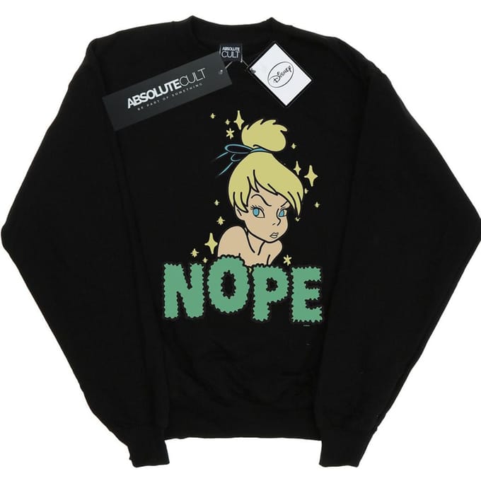 Disney Heren Tinker Bell Nope Sweatshirt (Zwart)