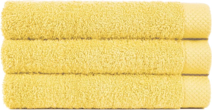 Handdoek 50x100 cm Uni Pure Royal Geel - 4 stuks