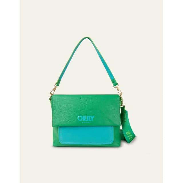 Oilily Sofia - Schoudertas - Dames - Ritssluiting - Verstelbare Schouderband - Groen - One size