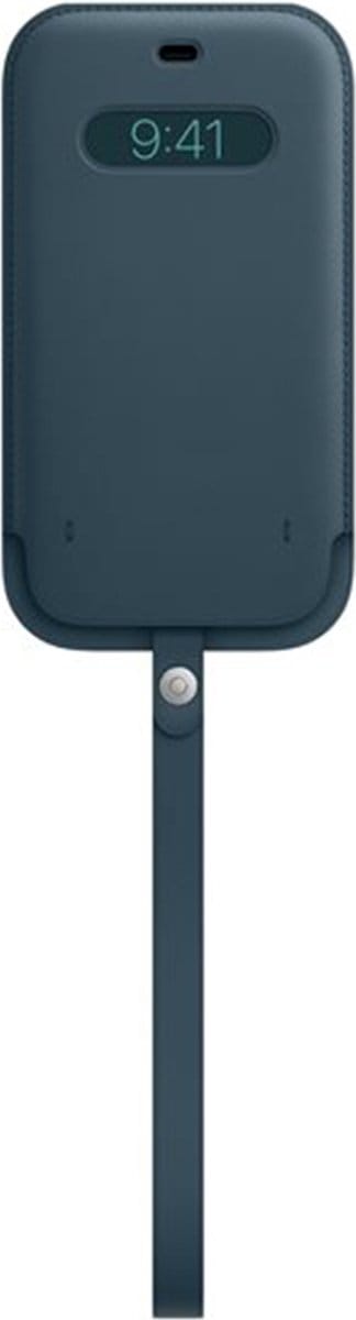 Leather Sleeve MagSafe voor de Apple iPhone 12 Pro Max - Baltic Blue