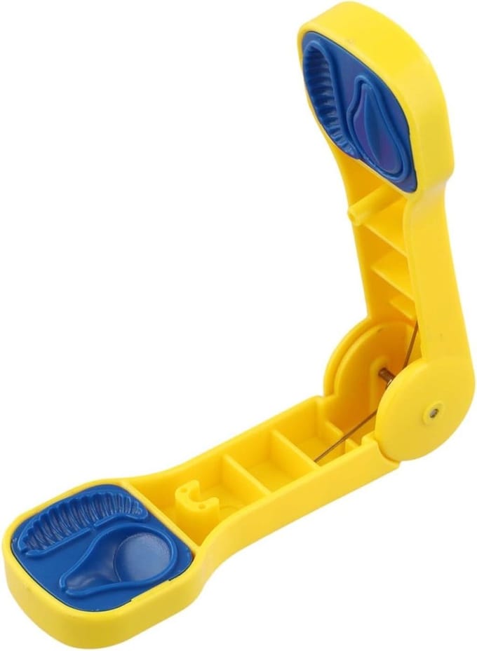 Visaas Maker - Aasvormer Lokmiddel - Karpervissen Maken - Multifunctionele Mallen - 16 x 7 x 2 cm - Geel
