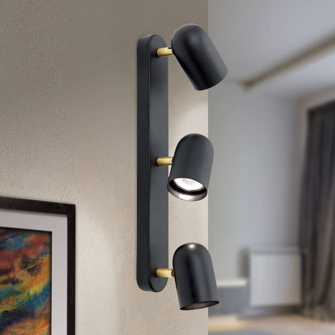 ORION Wandlamp Bradley 3-lamps, gezwenkt