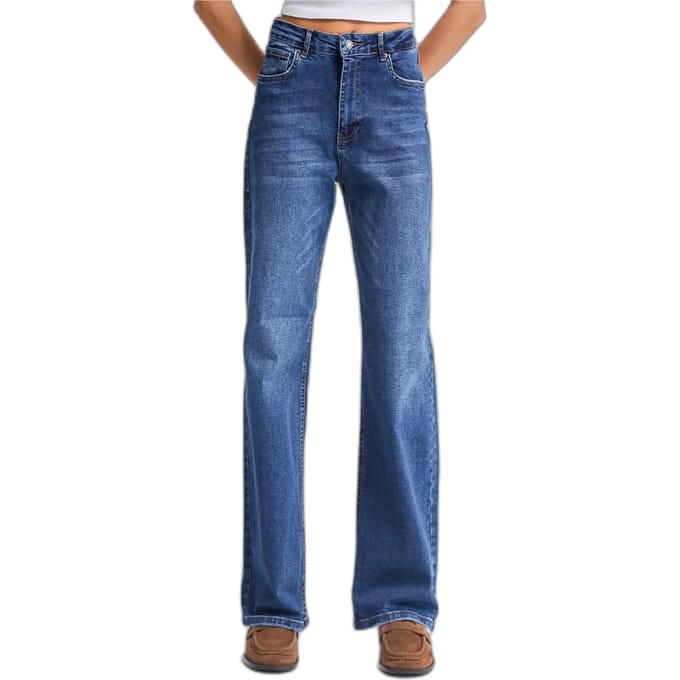 It's Basic - STRAIGHT MID RISE JEANS - ROYAL BLUE