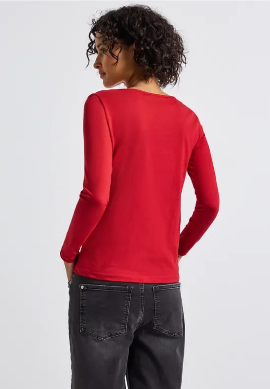 Basic shirt met lange mouwen
