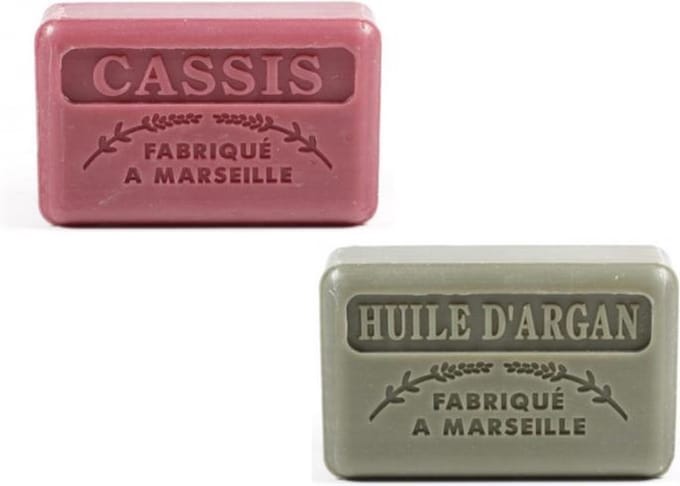 2x Soap bar - Savon de marseille Huile d'argan + Casis