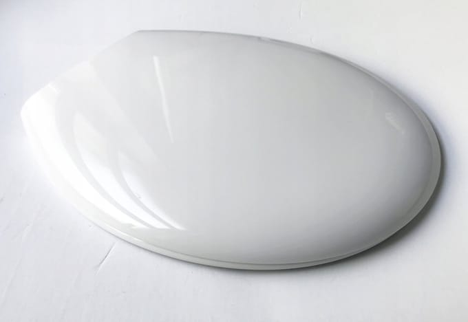 Hamberger KETA ECO toiletglas - wit polypropyleen