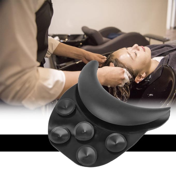 Hair Spa Neksteunkussen Salon Shampoo Bak Silikon Neksteunkussen black
