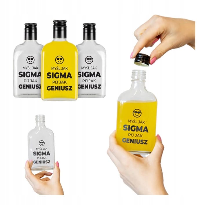 Bimberek - Piersiówka - 200ml - Humoristisch Geschenk - Sigma Stijl