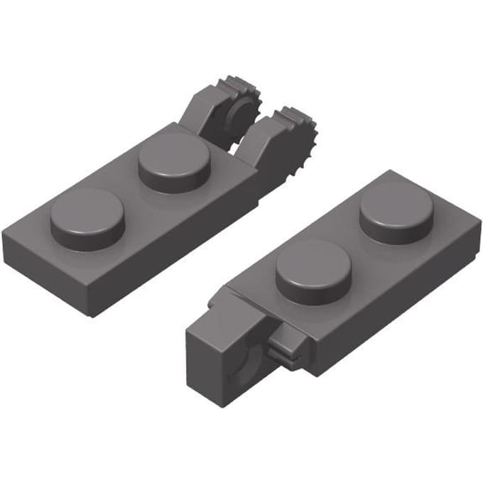 30 pièces Briques de construction 44302 44301 2429 2430 Charnière à cliquet de changement Brique Composants Techniques DO-IT-YOURSELF Pièces MOC Jouets Créatifs 73983 gray