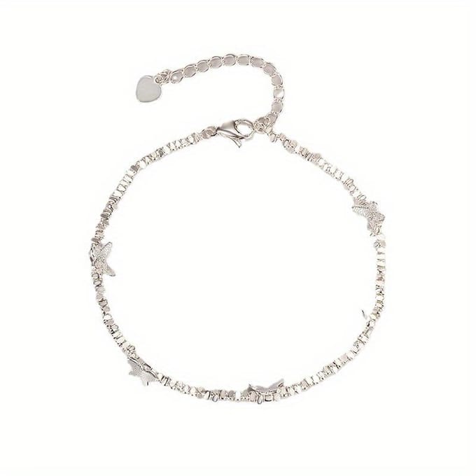 Meisjes Vlinder Kralen Armband, Modeontwerp in Insectenvorm, Multifunctioneel Verstelbare Sieraden gray