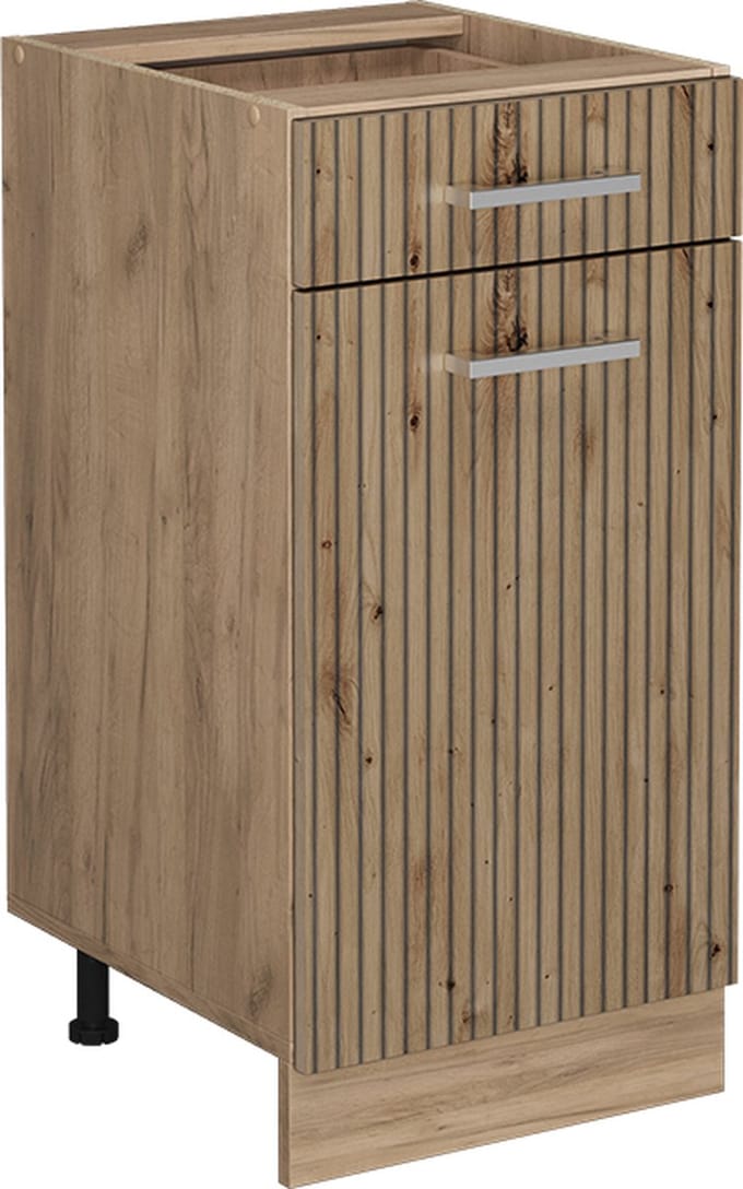 Vicco R-Line Keukenonderkast – 40 cm WB Marmer Artisanaal eiken