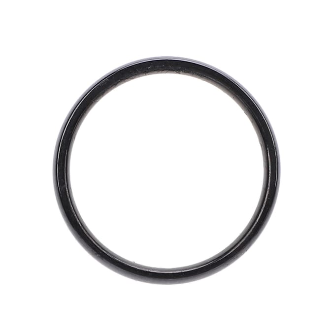 RVS Ring voor Mannen Vrouwen Elektroplate Afwerking Mode Sieraden Accessoire Glad Huwelijk black