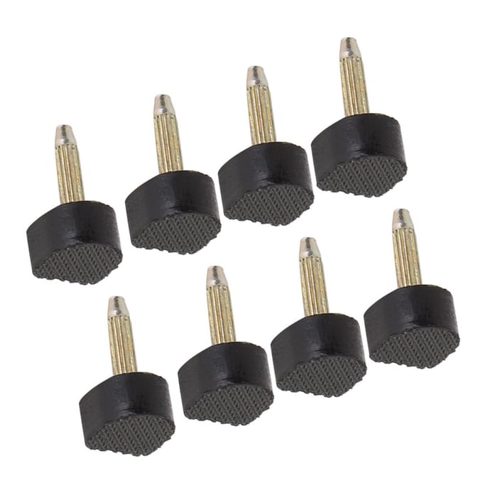 24 stuks Vervangingstips Hoge Hakken Antislip Schoenen Reparatie Hakpennen Beschermer (10 * 10 mm) black