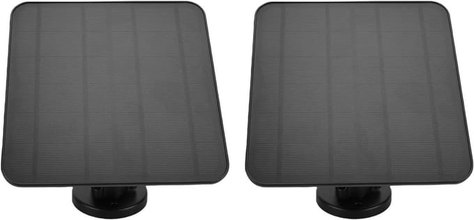 Zonnepaneel - Solar Charger - Camera Voeden - IP65 Waterdicht - 12W Vermogen - Zwart