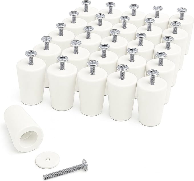 Rolluikstopper Set - Raamafslag PVC - Rolluiken Repareren - Versterkte Wand - Lengte 40 mm - Wit