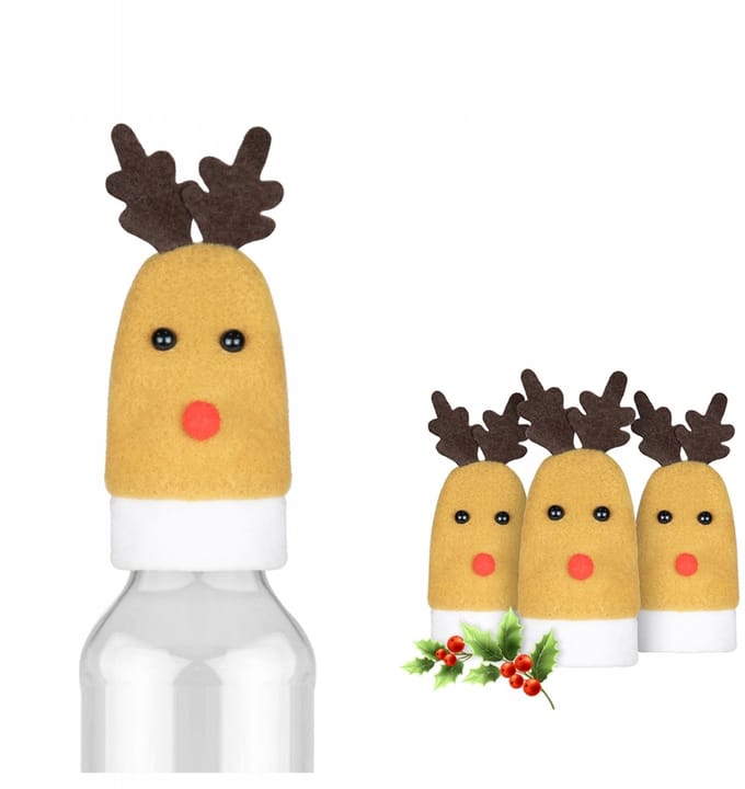 Bimberek - Renieren Hoeden Set - Tafeldecoratie - 5 Stuks - Kerstsfeer