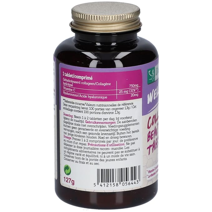 Damhert Wellbeing Collageen Beauty Tab S (100 tabletten)