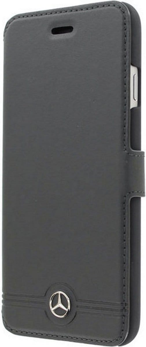 Mercedes-Benz Leather Book Case - Geschikt voor Apple iPhone 6/6S Plus (5.5") - Zwart