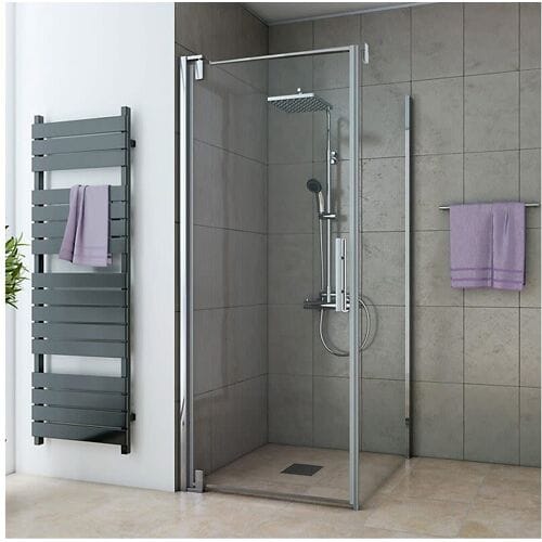 Breuer Europa Design hinged door 0289 for side panel special size, stop left 0289.011.001.099