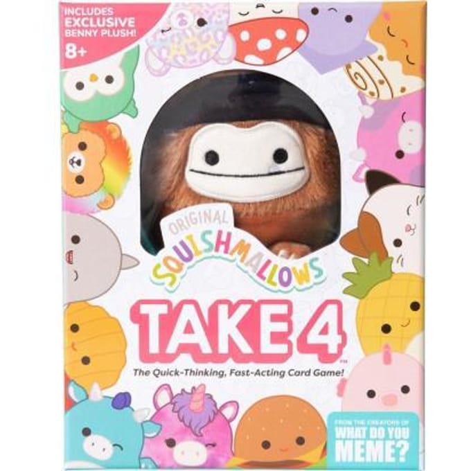Megableu Take 4 Squishmallows Bord- & kaartspellen Gezelschapspellen