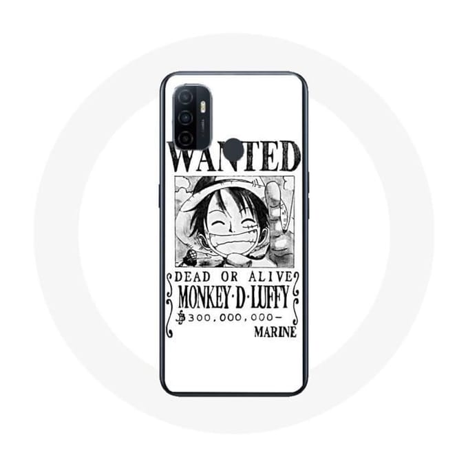Hoesje Oppo A53 - Maniacase - One Piece Manga - Wit - Hard - Bescherming wit