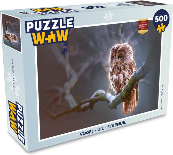 Puzzel Vogel - Uil - Steenuil - Legpuzzel - Puzzel 500 stukjes