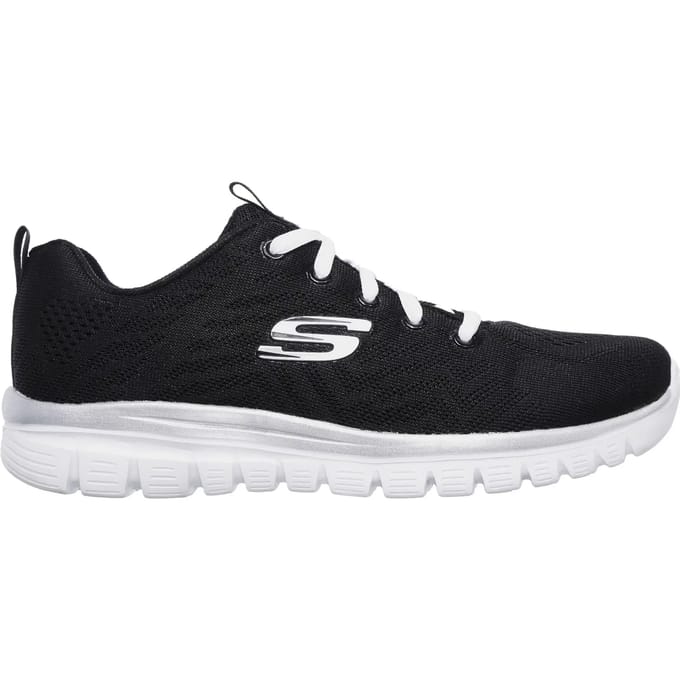 Skechers Sportschoenen Dames GRACEFUL-GET CONNECTED - 12615 BKW Black/White