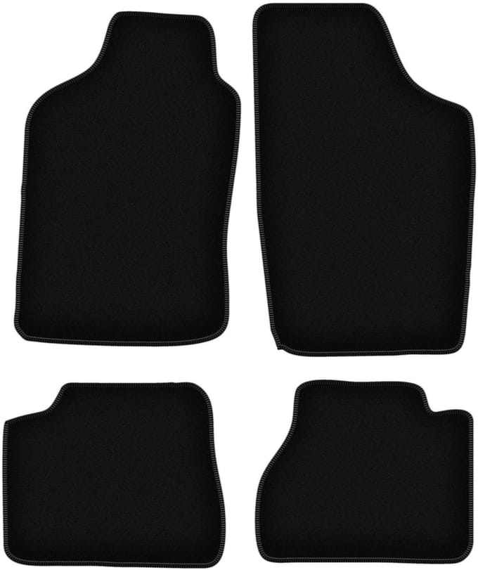 BASIC zwarte veloursmatten voor: Nissan Micra K10 hatchback (1983-1991)