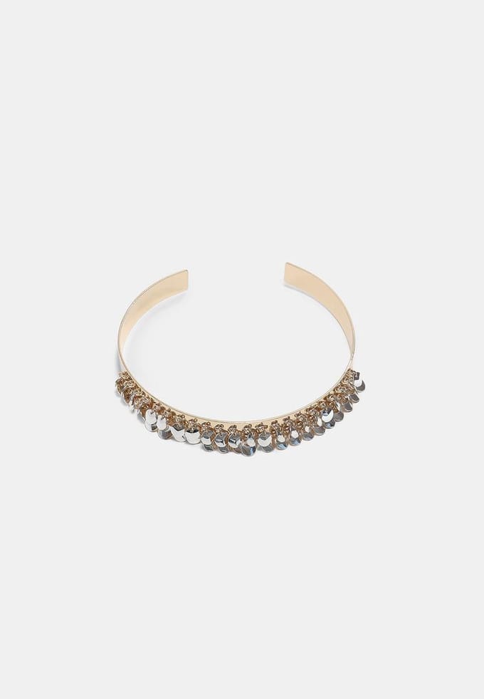 Stradivarius Choker met muntjes  Goud OS