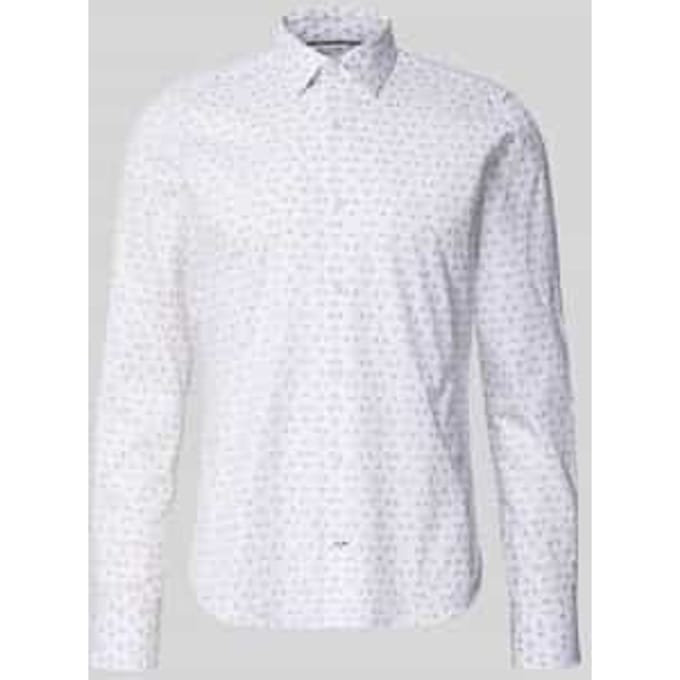 slim fit zakelijk hemd met kentkraag model 'Pio'