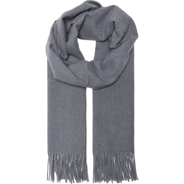 Only Onlastrid soft woven fringe scarf cc acc dark grey