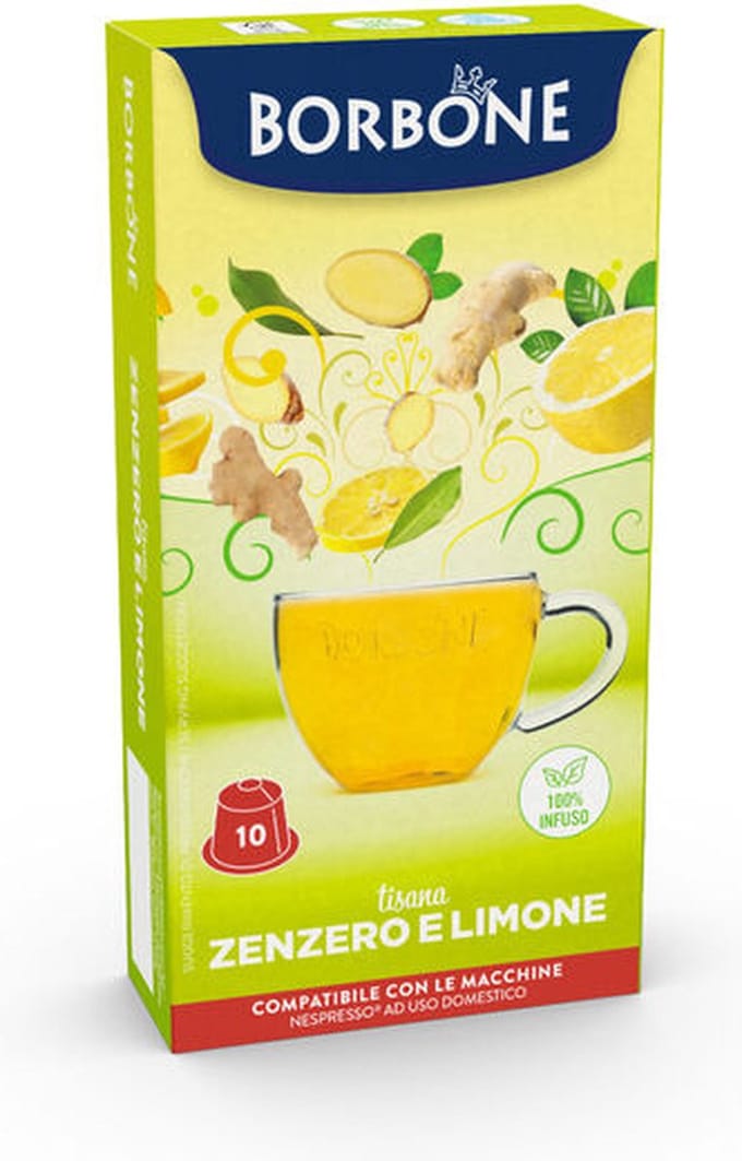 Caffè Borbone - Nespresso - Zenzero e Limone - Gember Citroen thee - 3 x 10 cups