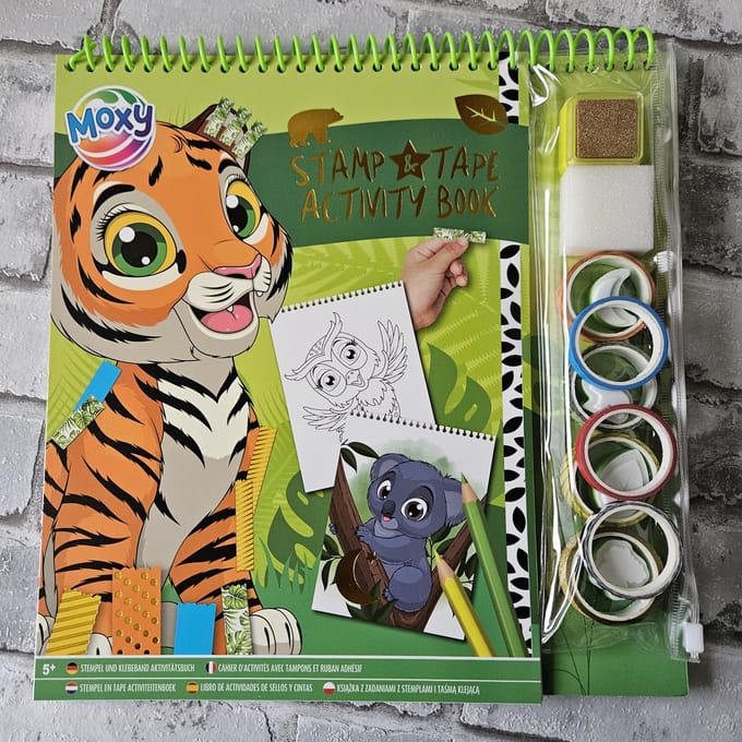 Creative Craft Group activiteitenboek stempels en tape - Tijger jungle.