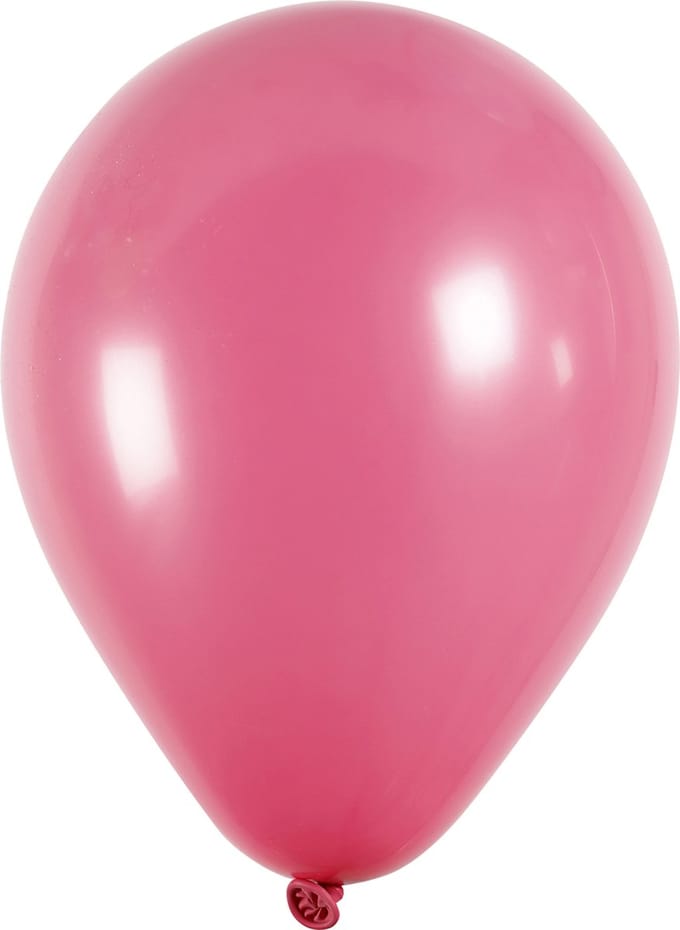 Ballonnen, rond, d 23 cm, donkerroze, 10 stuk/ 1 doos