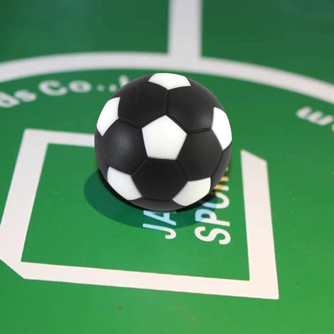4 stuks Tafelvoetbalballen 36mm Kleurrijke Tafelvoetbalballen Tafelvoetbal Tafelbladspel Tafelvoetbal black