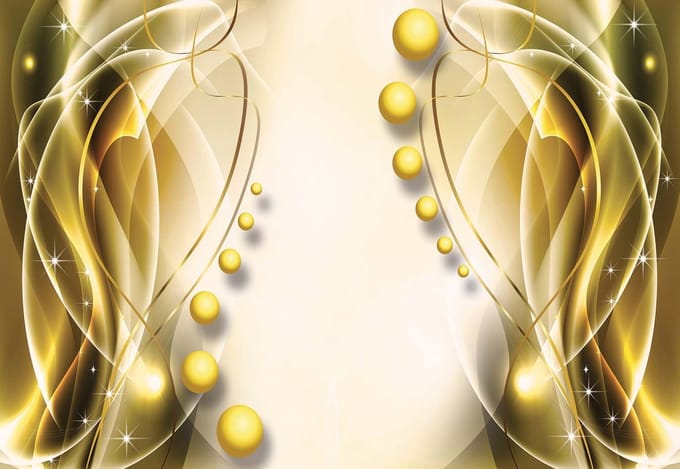 Fotobehang Pattern Spheres Abstract | XL - 208cm x 146cm | 130g/m2 Vlies