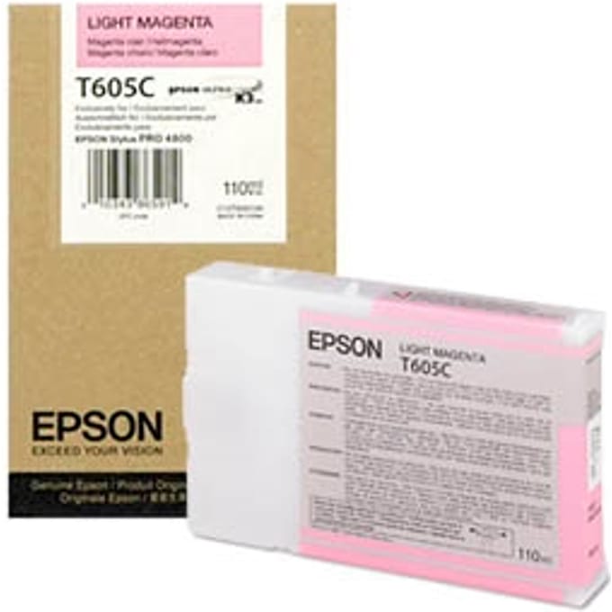 Epson T605C inktcartridge licht magenta (origineel)