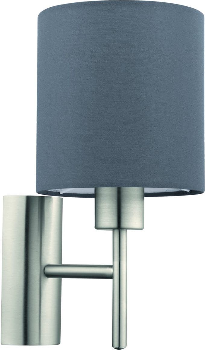 EGLO Pasteri - Wandlamp - 1 Lichts - Nikkel-Mat - Taupe