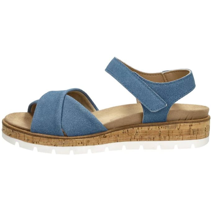SUB55 Comfort Collection Mia 01 Sandalen Plat - Licht blauw - Maat 39